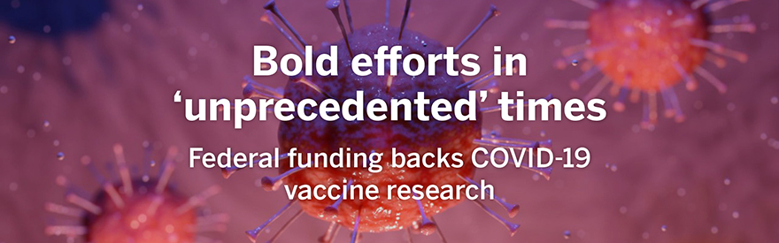 Federal funding backs COVID-19 vaccine research